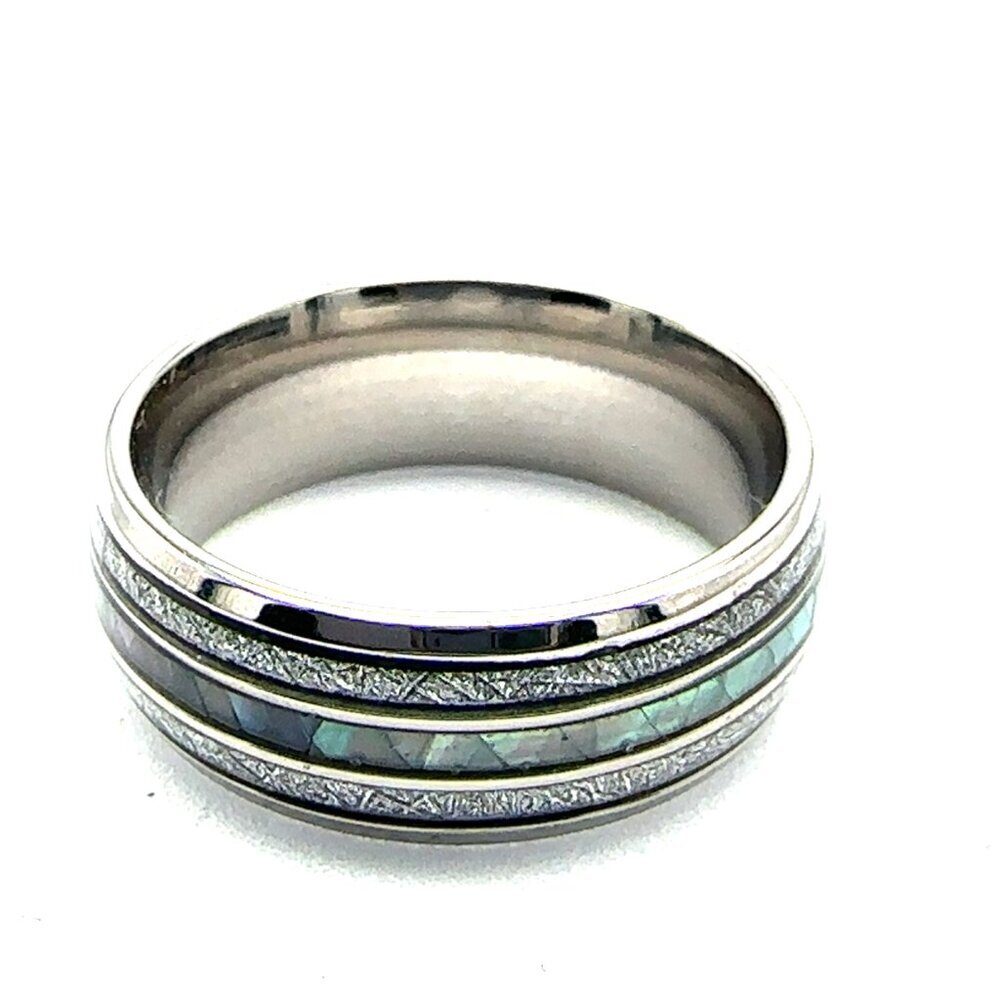 Color Changing Stainless Steel Unisex Ring Wedding Band - Picture 4 of 15